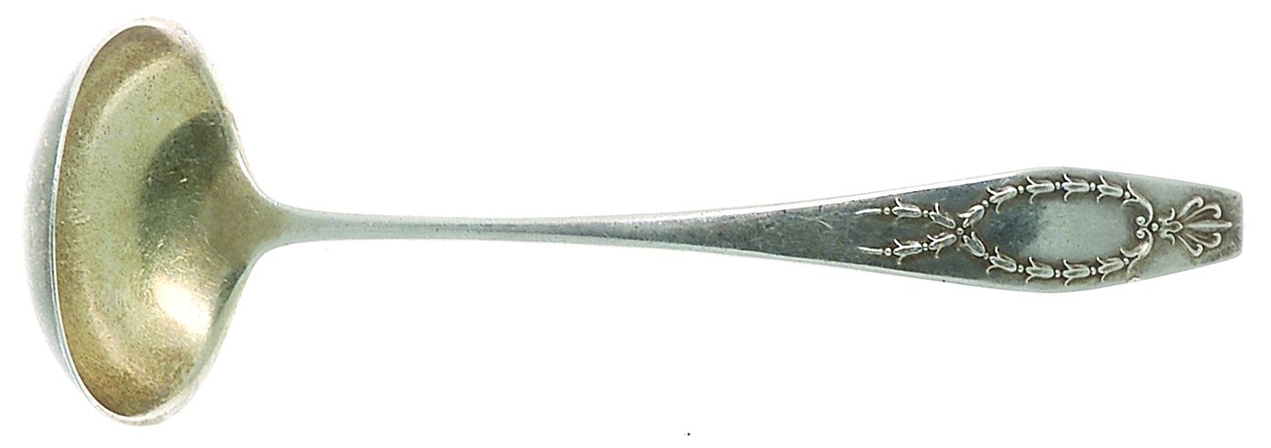 Wreath (Sterling, 1911) Ladle-Cream/Solid Piece-Small by Gorham Silver-1