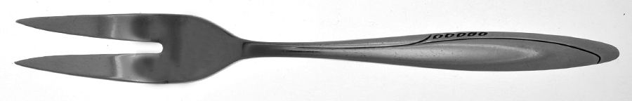 Zest (Stainless) Medium Solid Cold Meat Serving Fork by Gorham Silver-1