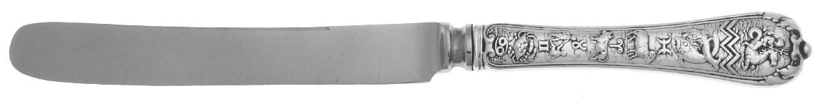 Zodiac (Sterling, 1906) Hollow Handle Youth Knife by Gorham Silver-1
