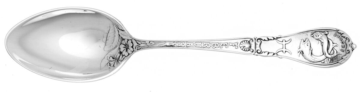 Zodiac (Sterling, 1906) Teaspoon by Gorham Silver-1