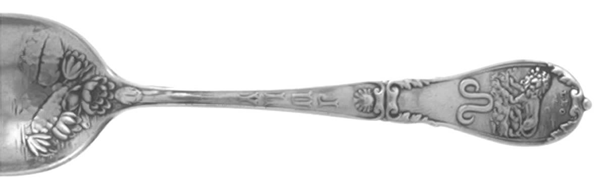 Zodiac (Sterling, 1906) Teaspoon by Gorham Silver-1