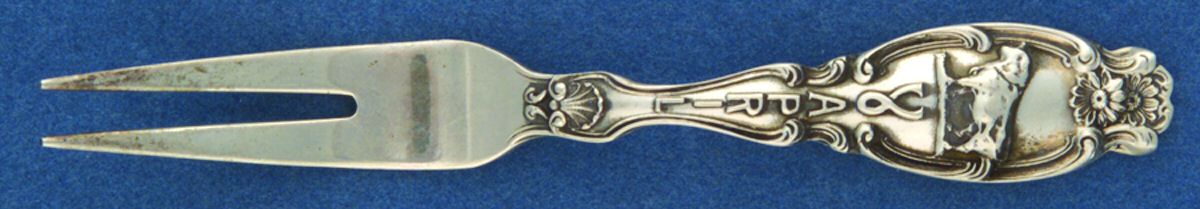 Zodiac (Sterling, 1906) Individual Berry Fork by Gorham Silver-1
