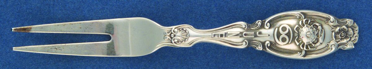 Zodiac (Sterling, 1906) Individual Berry Fork by Gorham Silver-1