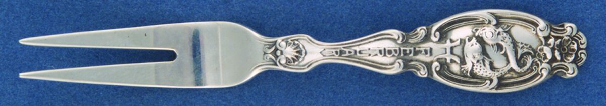 Zodiac (Sterling, 1906) Individual Berry Fork by Gorham Silver-1
