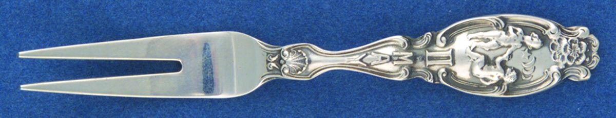 Zodiac (Sterling, 1906) Individual Berry Fork by Gorham Silver-1