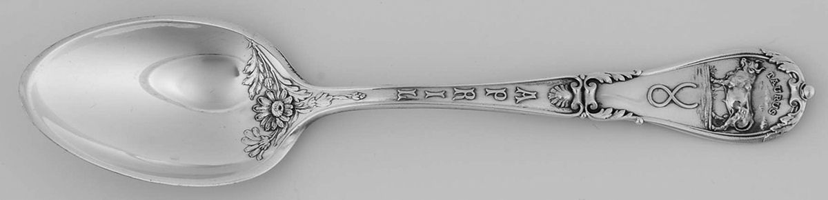 Zodiac (Sterling, 1906) Teaspoon by Gorham Silver-1