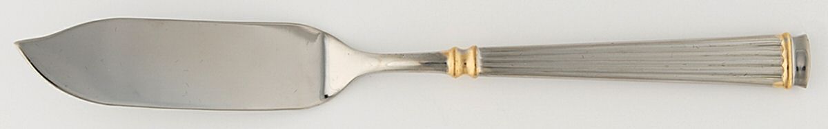Acropole Dore (Stainless, Gold Acct) Flat Handle Master Butter Knife by Guy Degrenne-1