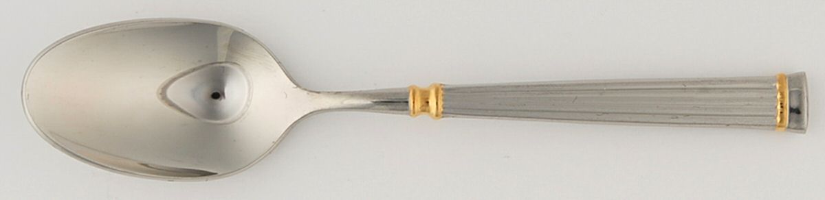 Acropole Dore (Stainless, Gold Acct) Demitasse Spoon by Guy Degrenne-1