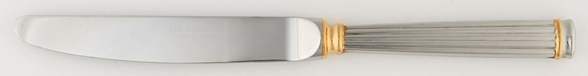 Acropole Dore (Stainless, Gold Acct) Tea Knife with Stainless Blade by Guy Degrenne-1