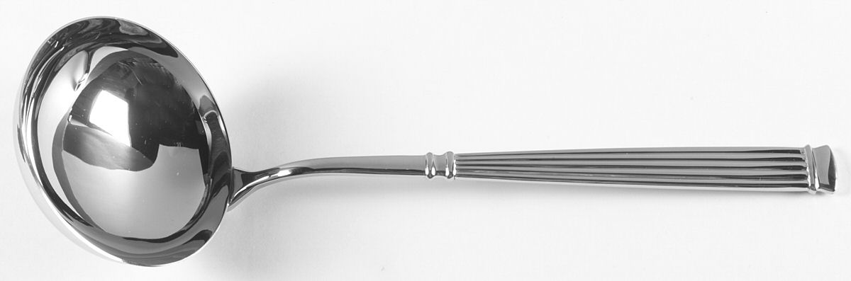 Acropole (Stainless) Solid Soup Ladle by Guy Degrenne-1