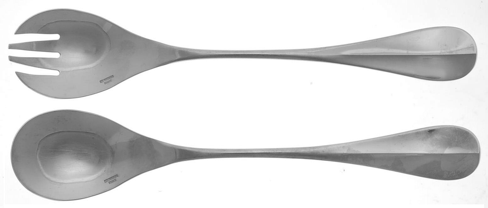 Beau Manoir-Blois (Stainless) (2 Pc) Solid Salad Set by Guy Degrenne-1