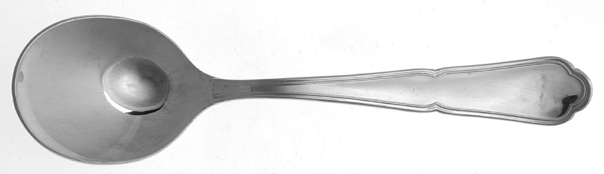 Contour (Stainless) Round Bowl Soup Spoon (Gumbo) by Guy Degrenne-1