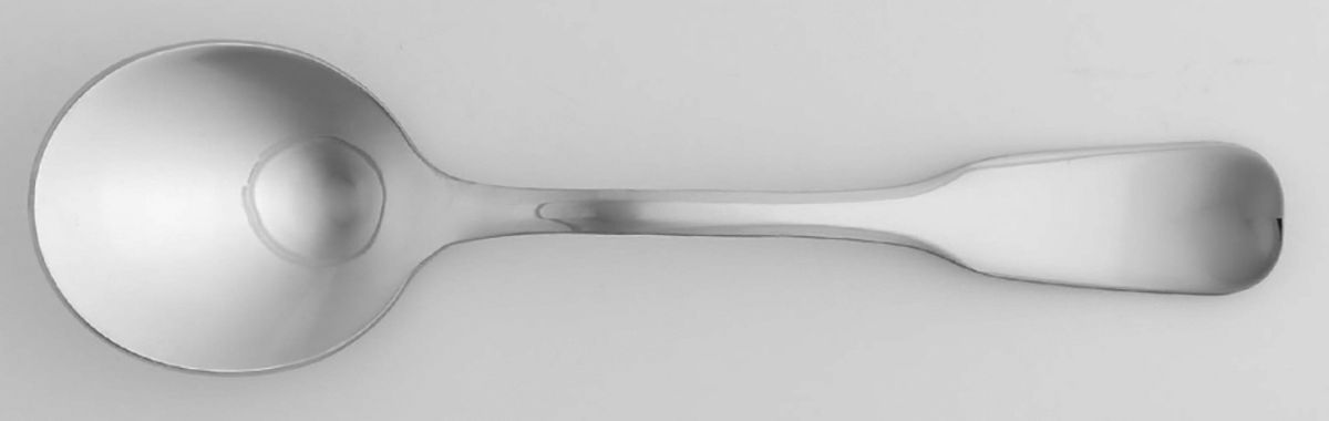 Lutece (Stainless) Round Bowl Soup Spoon (Gumbo) by Guy Degrenne-1