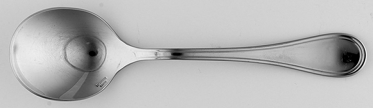 Verlaine (Stainless) Round Bowl Soup Spoon (Gumbo) by Guy Degrenne-1