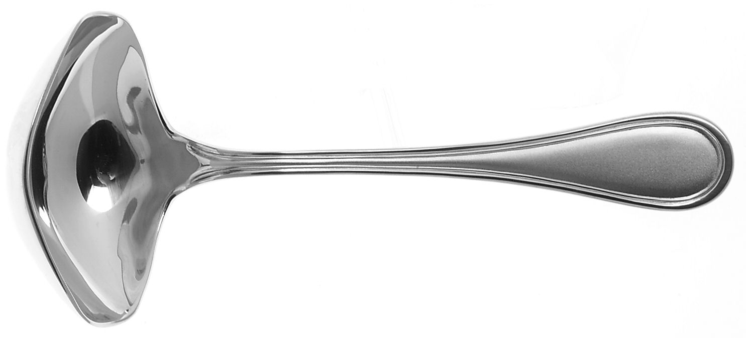 Verlaine Contrast (Stainless) Solid Gravy Ladle by Guy Degrenne-1