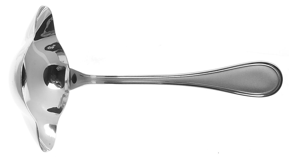 Verlaine Contrast (Stainless) 2 Spout Gravy Ladle-Solid Piece by Guy Degrenne-1