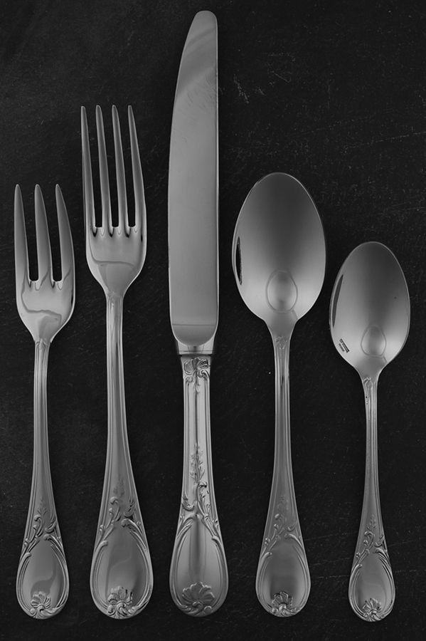 Villandry-Marquise (Stainless) 5 Piece Place Setting by Guy Degrenne-1