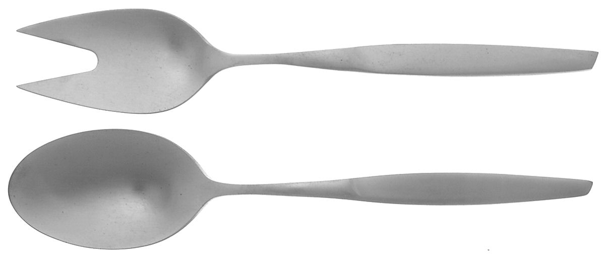 Anita (Stainless) (2 Pc) Solid Salad Set by Gustav-1