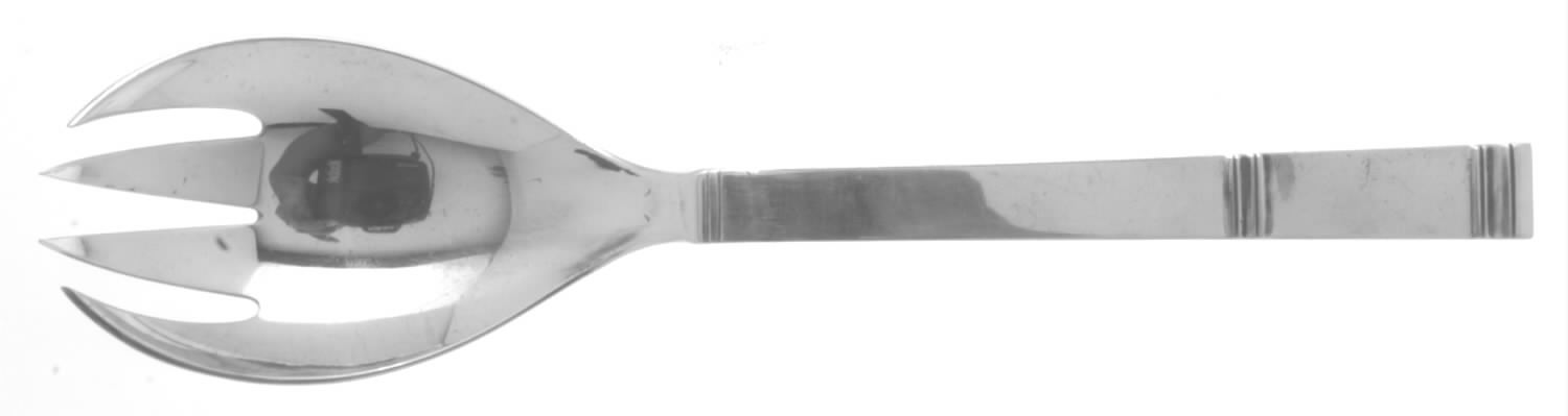 Cardinal-Kardinal (Sterling) Solid Salad Serving Fork by Grann & Laglye-1