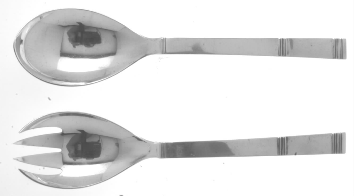 Cardinal-Kardinal (Sterling) (2 Pc) Solid Salad Set by Grann & Laglye-1