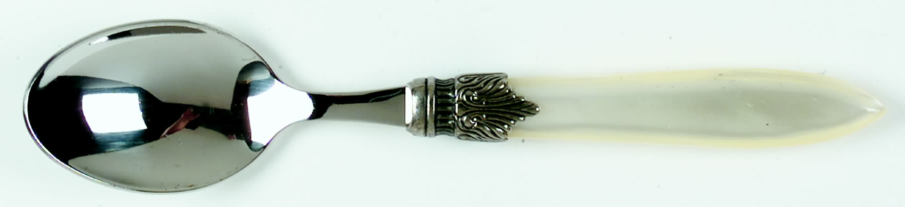 Laura-Pearl (Stainless) Place/Oval Soup Spoon by Godinger-1