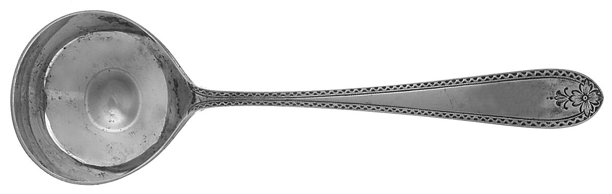 GS12 (Sterling) Round Bowl Soup Spoon (Bouillon) by Gorham Silver-1