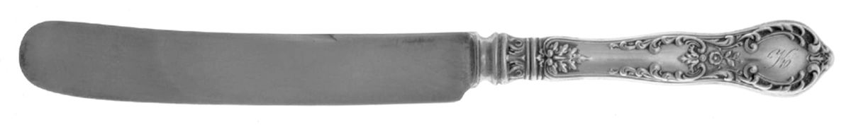 H140 (Sterling) Knife-Old French/Hollow-Bolster-Monogram by Gorham Silver-1