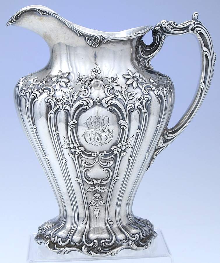 Chantilly-Grand (Sterling Hollowware) Sterling Water Pitcher by Gorham Silver-1