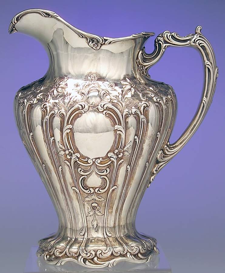 Chantilly-Grand (Sterling Hollowware) Sterling Water Pitcher by Gorham Silver-1
