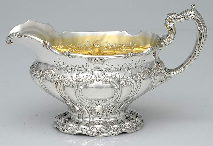 Chantilly-Grand (Sterling Hollowware) Gravy Boat No Underplate by Gorham Silver-1