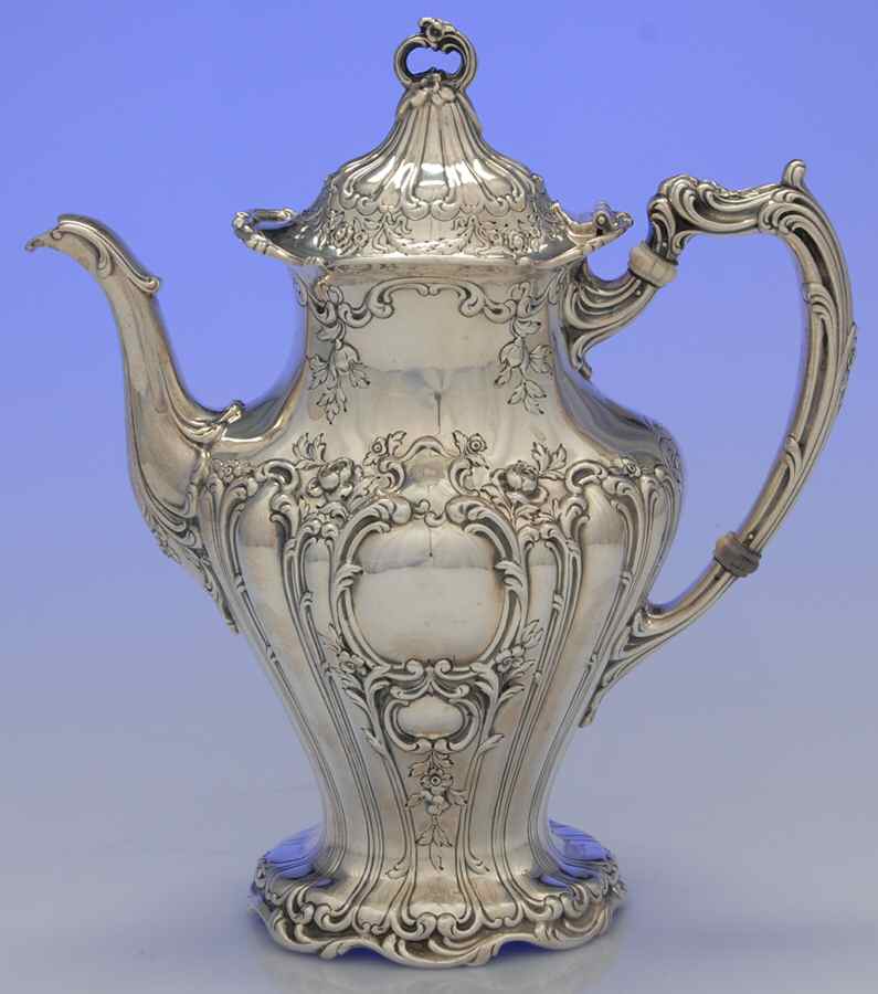 Chantilly-Grand (Sterling Hollowware) Coffee Pot by Gorham Silver-1