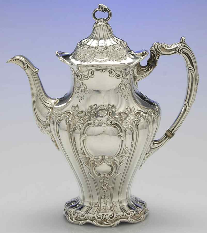 Chantilly-Grand (Sterling Hollowware) Coffee Pot by Gorham Silver-1