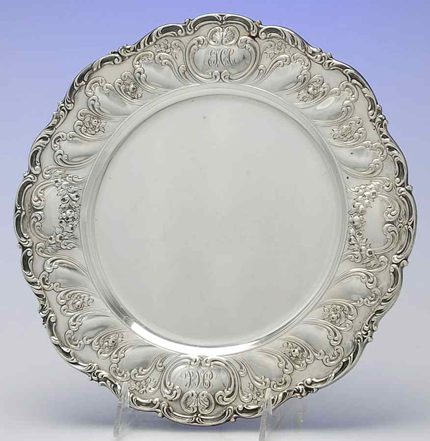 Chantilly-Grand (Sterling Hollowware) 10" Dinner Plate by Gorham Silver-1