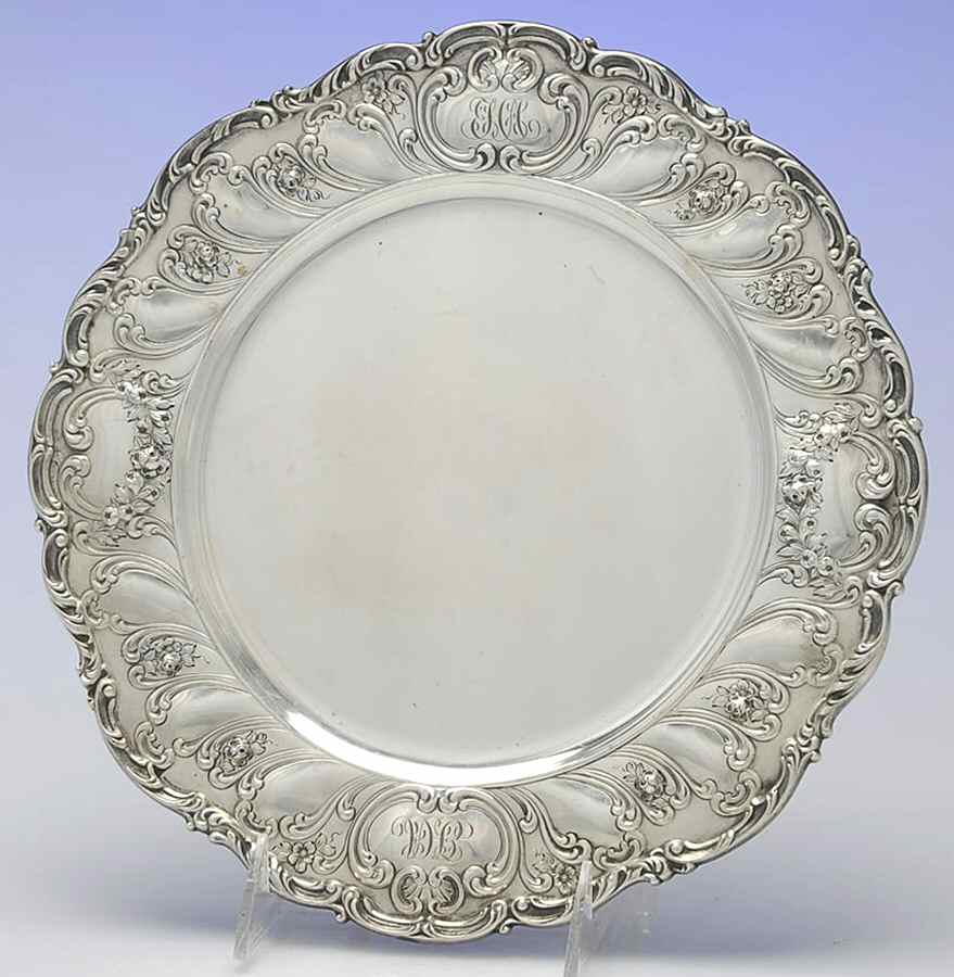 Chantilly-Grand (Sterling Hollowware) 10" Dinner Plate by Gorham Silver-1