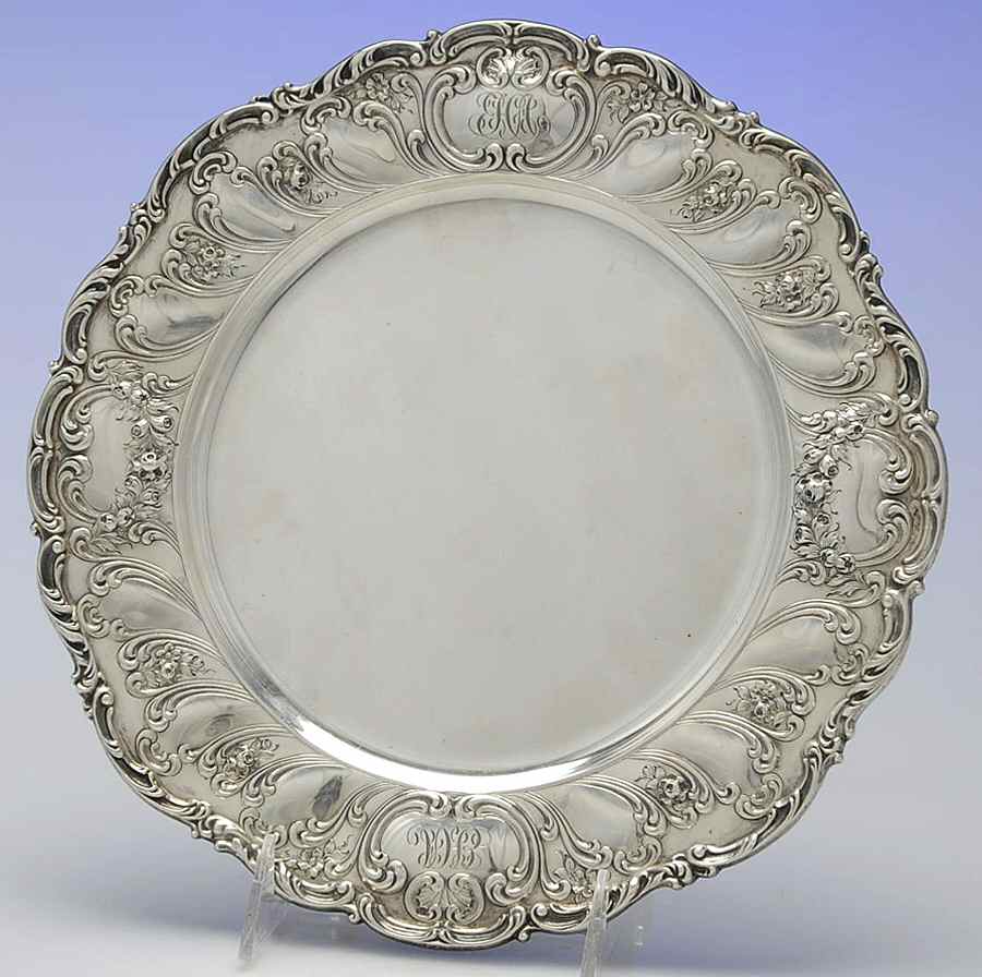 Chantilly-Grand (Sterling Hollowware) 10" Dinner Plate by Gorham Silver-1