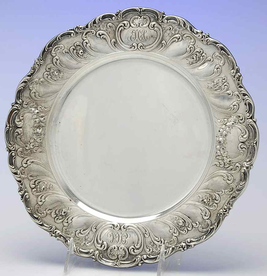 Chantilly-Grand (Sterling Hollowware) 10" Dinner Plate by Gorham Silver-1