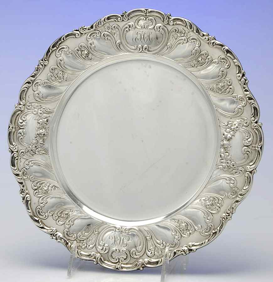 Chantilly-Grand (Sterling Hollowware) 10" Dinner Plate by Gorham Silver-1