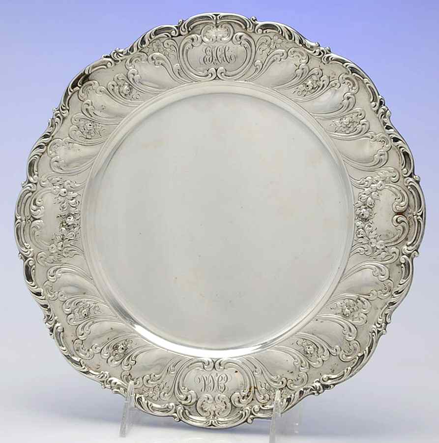 Chantilly-Grand (Sterling Hollowware) 10" Dinner Plate by Gorham Silver-1