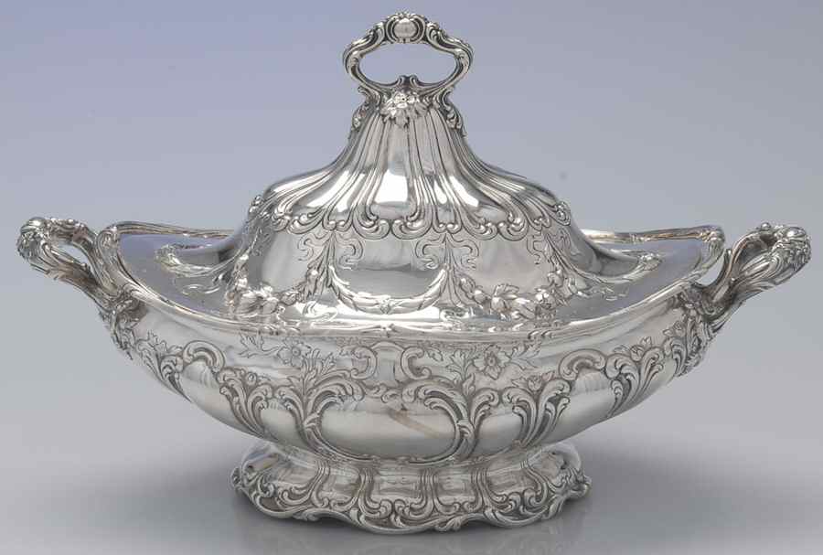 Chantilly-Grand (Sterling Hollowware) Tureen & Lid by Gorham Silver-1