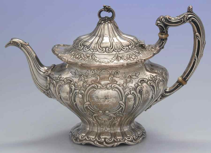 Chantilly-Grand (Sterling Hollowware) Teapot by Gorham Silver-1