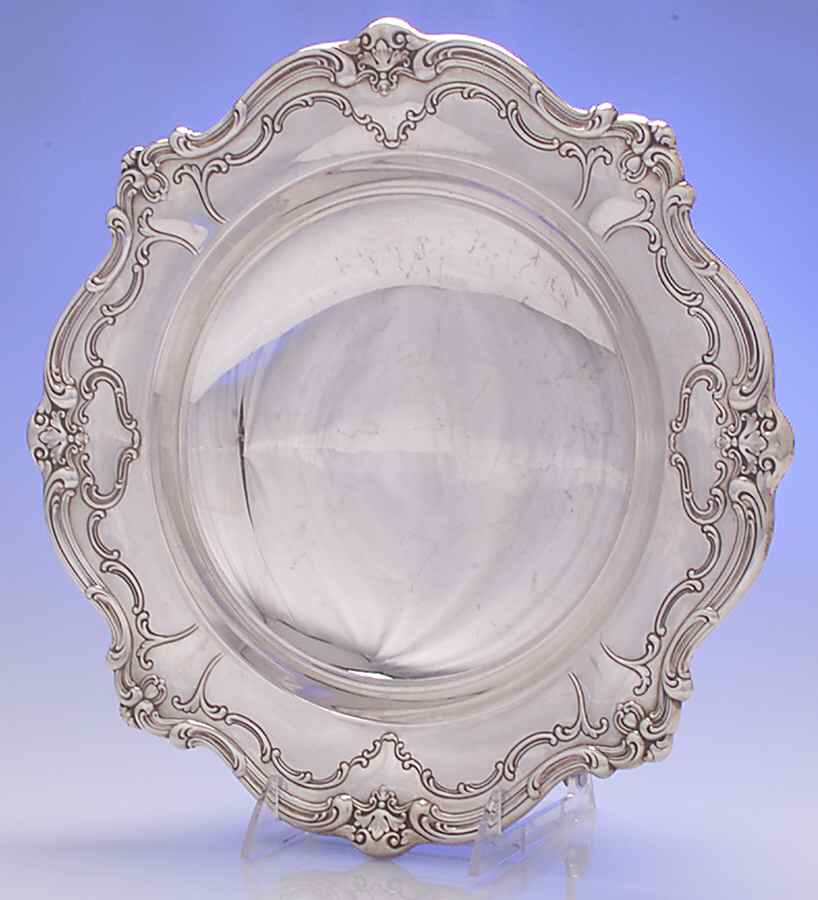 Chantilly-Duchess (Sterling Hollowware) Footed Sterling Round Vegetable Bowl by Gorham Silver-1