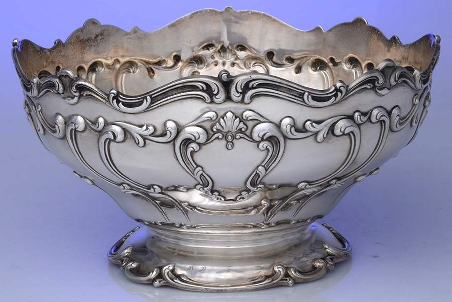 Chantilly-Duchess (Sterling Hollowware) 10" Pedestal Fruit Bowl by Gorham Silver-1