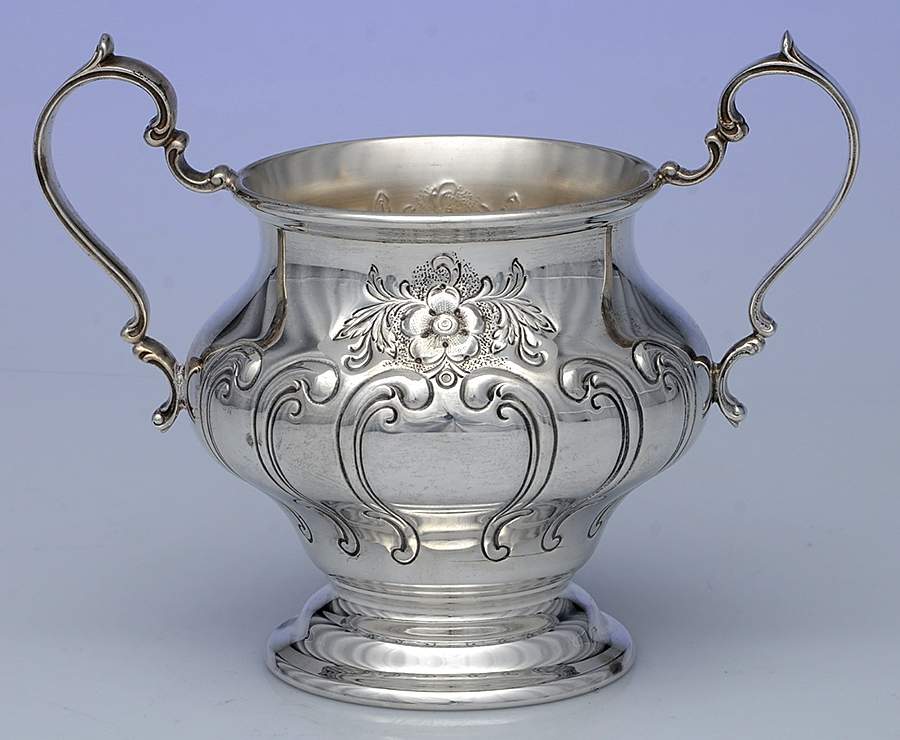 Chantilly-Countess (Sterling Hollowware) Sugar Bowl No Lid by Gorham Silver-1