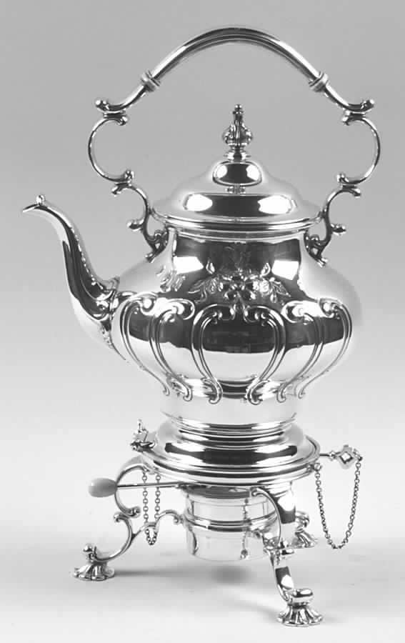 Chantilly-Countess (Sterling Hollowware) Kettle, Stand & Burner by Gorham Silver-1