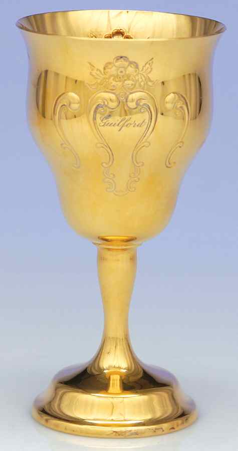 Chantilly-Countess (Sterling Hollowware) Gold Electroplate Water Goblet by Gorham Silver-1