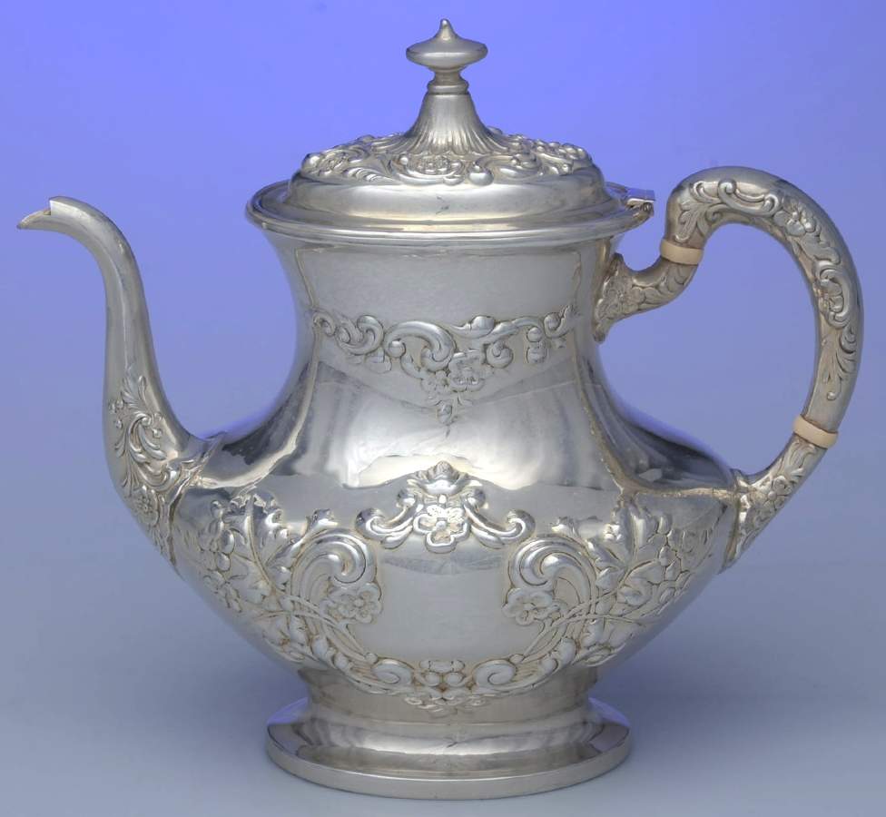 Buttercup-Large (Sterling, Hollowware) Sterling Large Coffee Pot by Gorham Silver-1