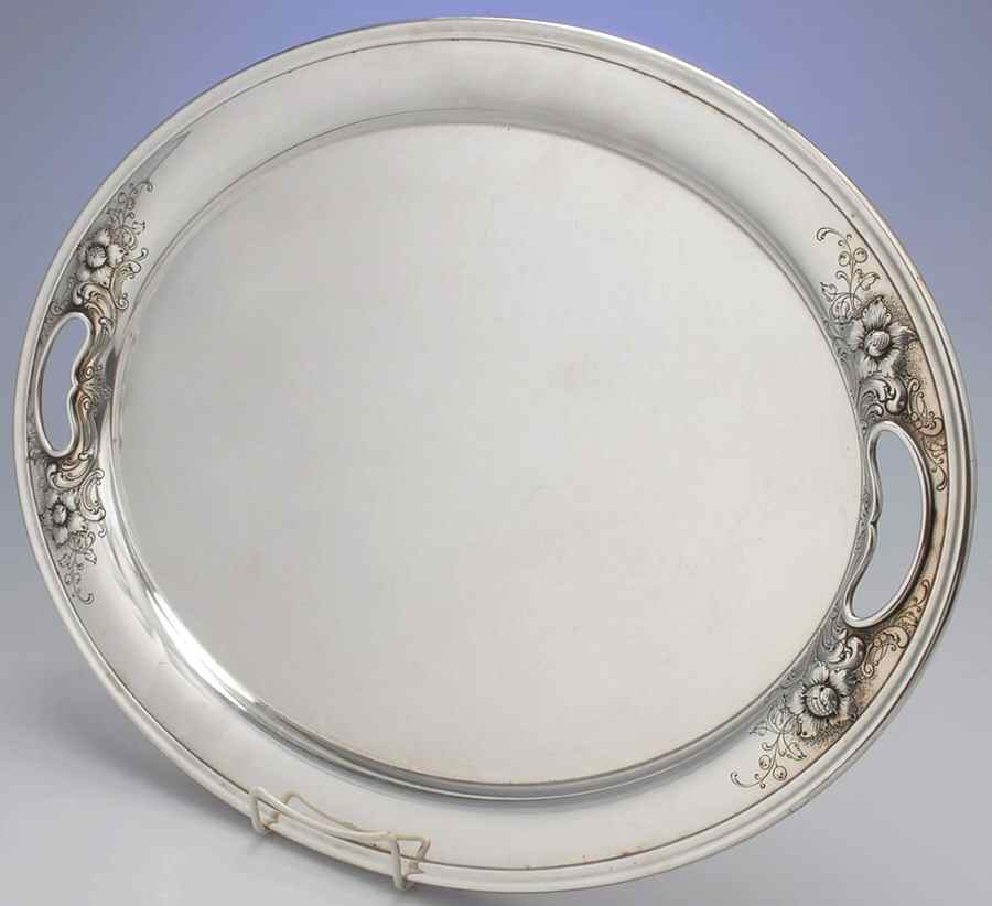 Buttercup-Large (Sterling, Hollowware) 22" Complimentary Waiter Tray by Gorham Silver-1