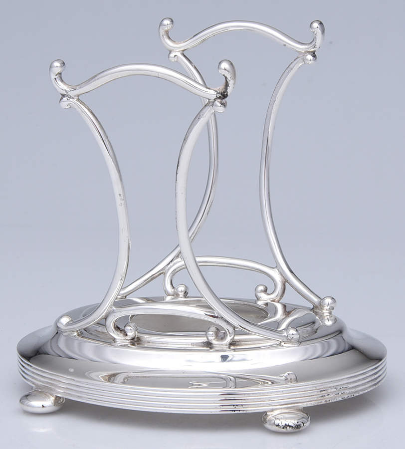 Plymouth-Large (Sterling, Hollowware) Kettle Stand Only by Gorham Silver-1