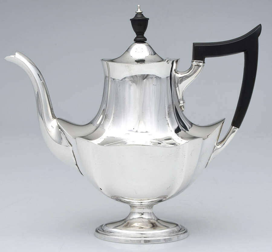 Plymouth-Large (Sterling, Hollowware) Coffee Pot by Gorham Silver-1