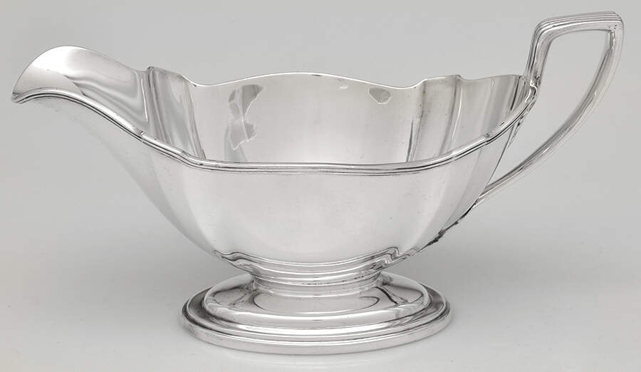 Plymouth-Large (Sterling, Hollowware) Gravy Boat No Underplate by Gorham Silver-1
